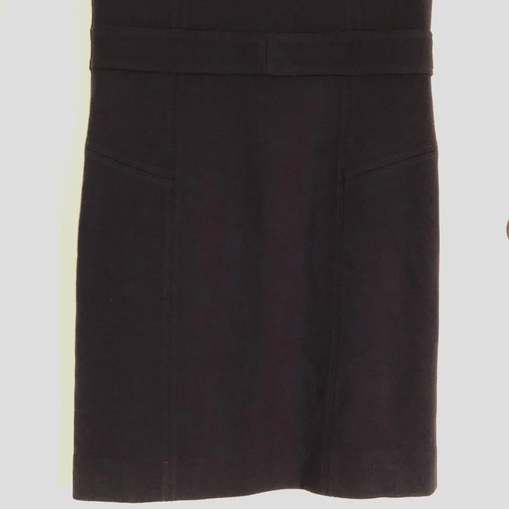Tory Burch Wool Blend Sheath Dress with Gold Button Accents
